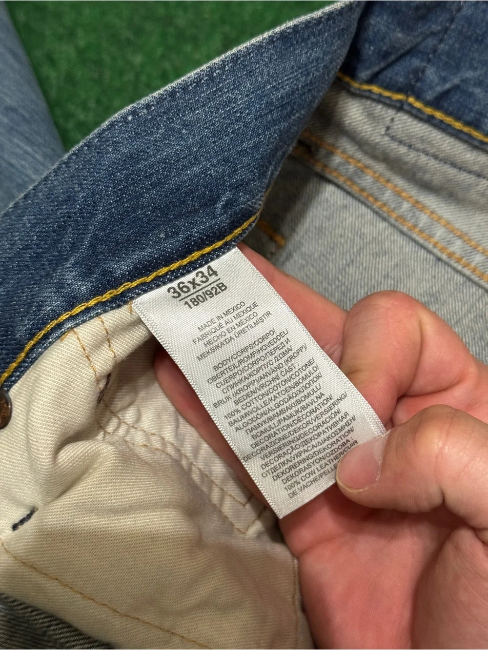 Vintage 90s Polo Ralph Lauren Denim Jeans, Hampton Relaxed Straight, Men’s 36x34